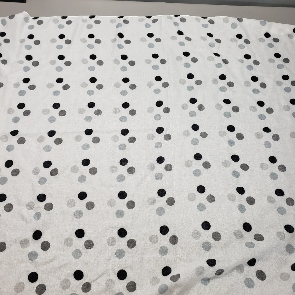 Amman Jordan white polka dot long scarf